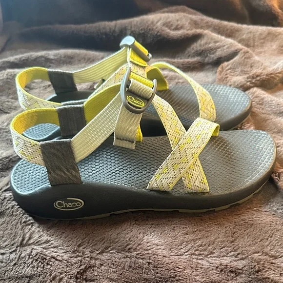 Chaco Z/1 Sandals with Yellow and Gray Straps - Picture 5 of 10